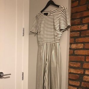 J.Crew collection striped silk jumpsuit
